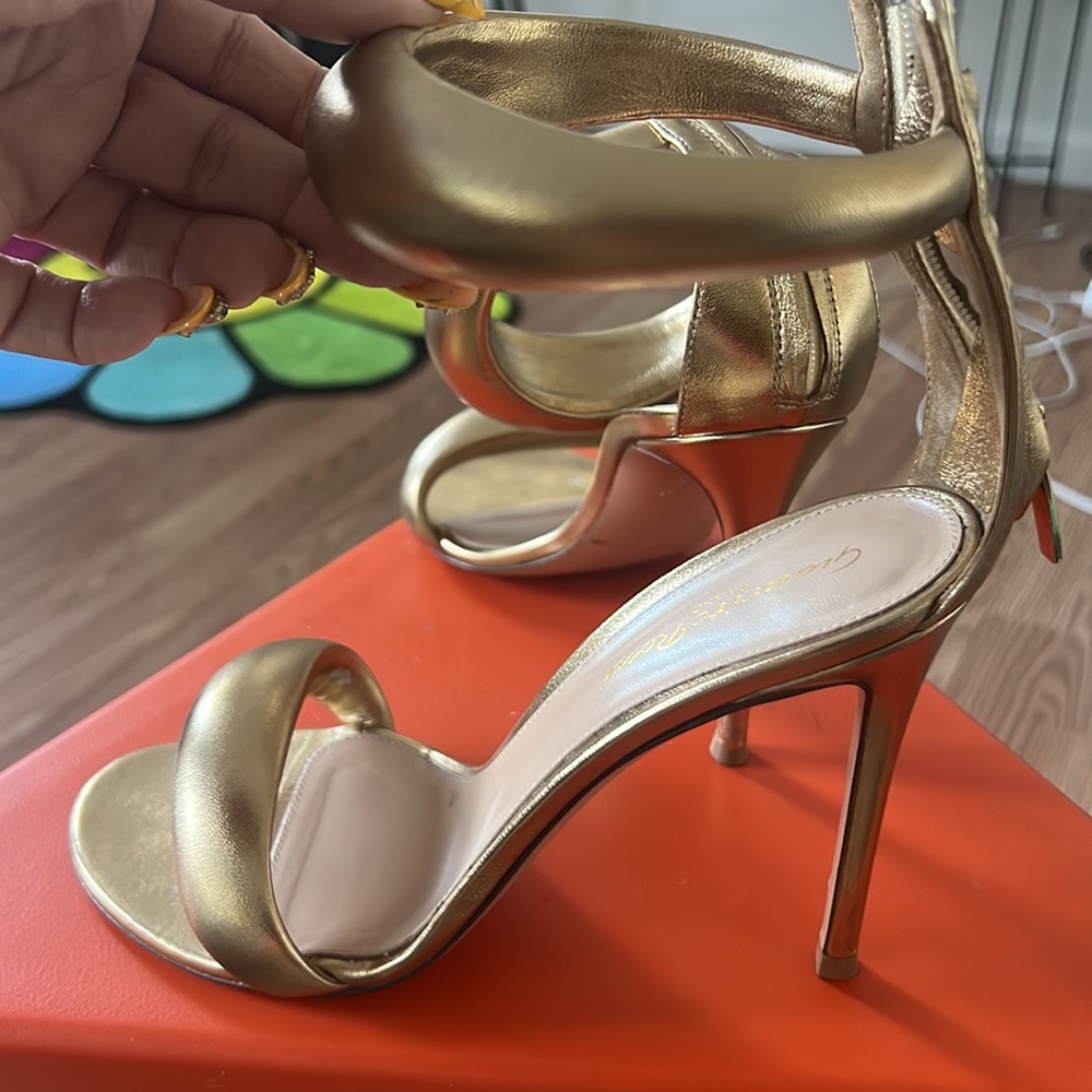 Gianvito Rossi Bijoux Metallic heels